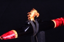 Nigerian Ebony Native American Flute, Minor, Mid G-4, #I37B